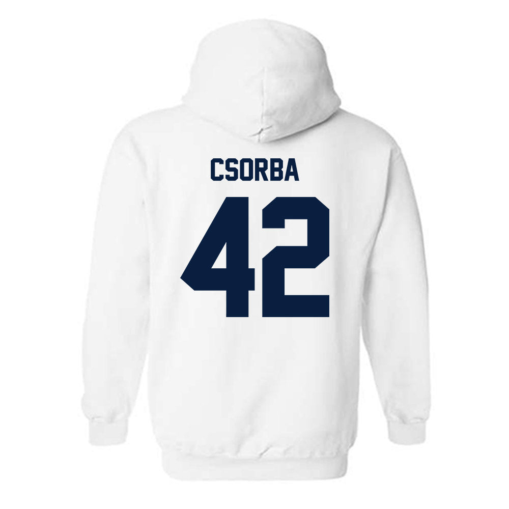 Monmouth - NCAA Men's Lacrosse : James Csorba - Classic Shersey Hooded Sweatshirt-1