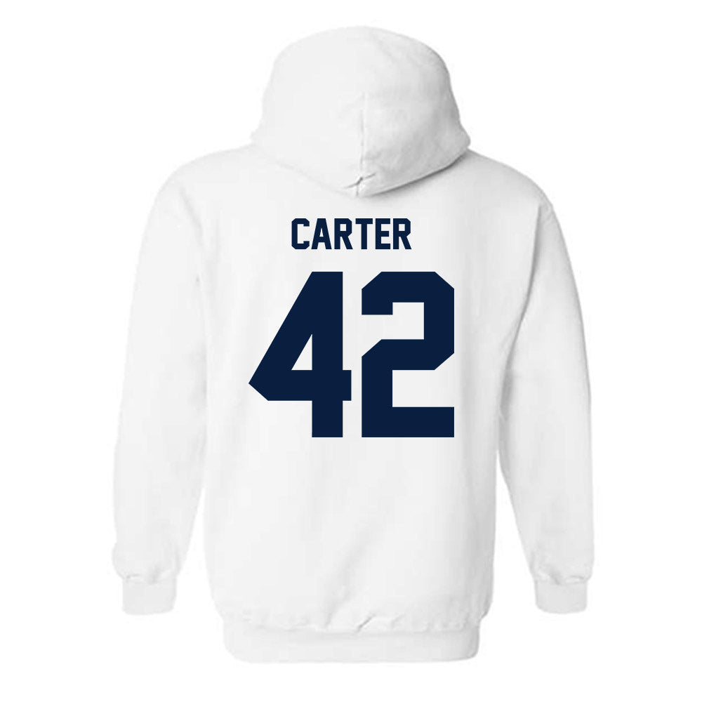 Monmouth - NCAA Football : Nolan Carter - Classic Shersey Hooded Sweatshirt-1