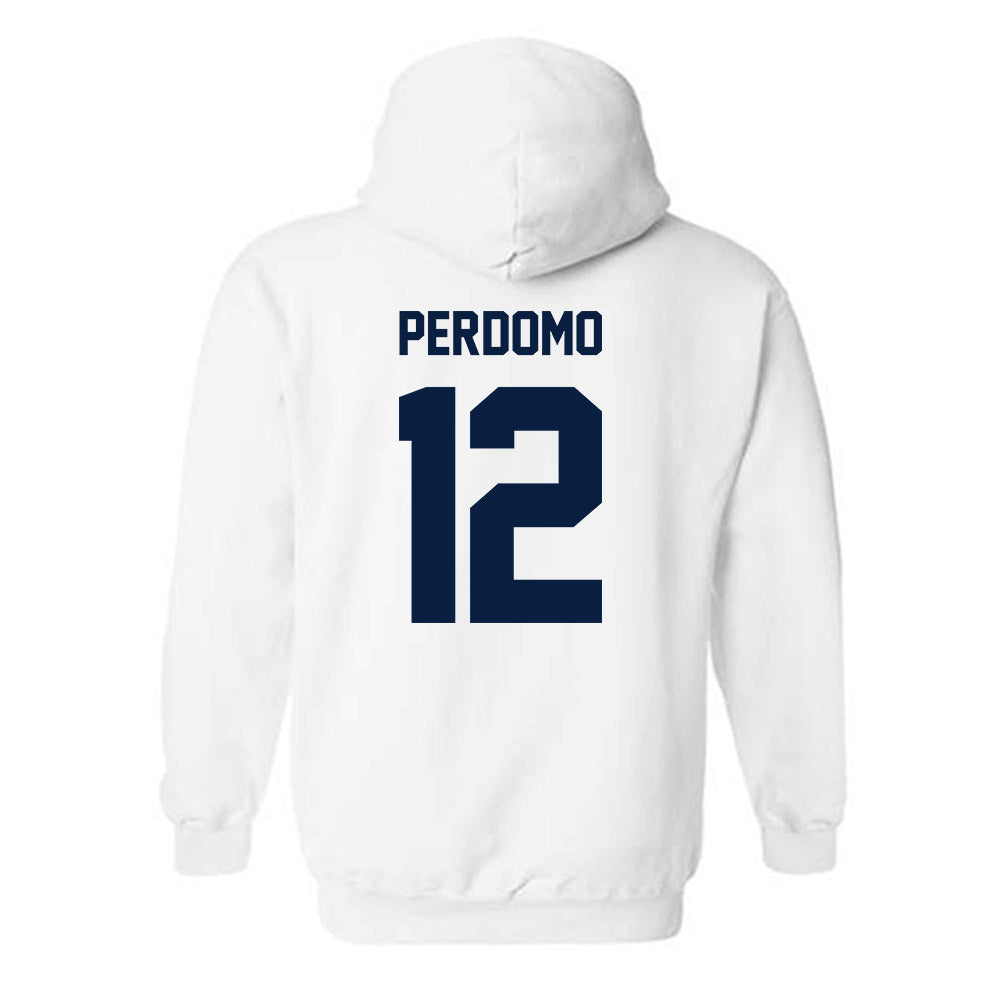Monmouth - NCAA Women's Soccer : Evangeline Perdomo - Classic Shersey Hooded Sweatshirt-1