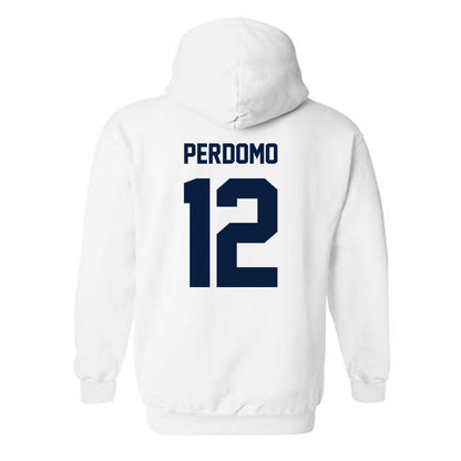 Monmouth - NCAA Women's Soccer : Evangeline Perdomo - Classic Shersey Hooded Sweatshirt-1