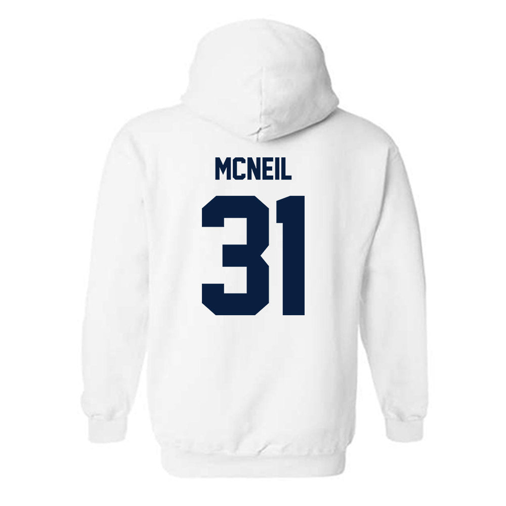 Monmouth - NCAA Football : Amori McNeil - Classic Shersey Hooded Sweatshirt-1