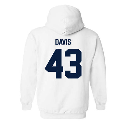 Monmouth - NCAA Football : Jake Davis - Classic Shersey Hooded Sweatshirt-1