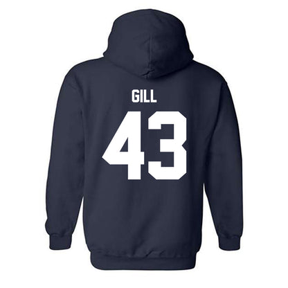 Monmouth - NCAA Men's Lacrosse : Arjun Gill - Classic Shersey Hooded Sweatshirt-1