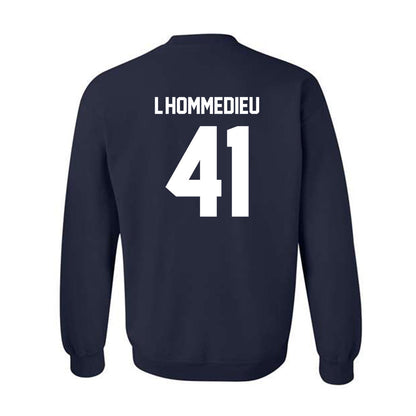 Monmouth - NCAA Men's Lacrosse : Benjamin L'Hommedieu - Classic Shersey Crewneck Sweatshirt-1