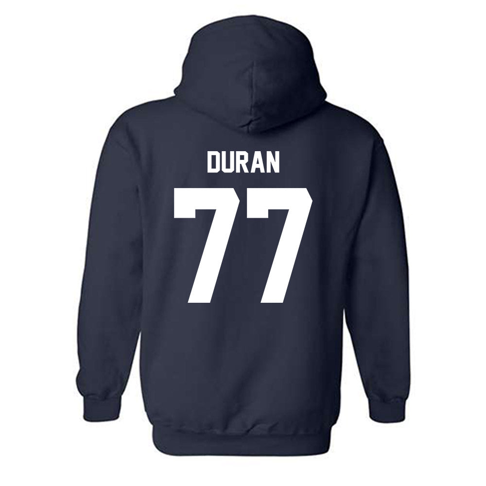 Monmouth - NCAA Football : Josh Duran - Classic Shersey Hooded Sweatshirt-1