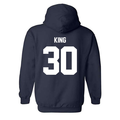 Monmouth - NCAA Men's Soccer : Jason King - Classic Shersey Hooded Sweatshirt-1