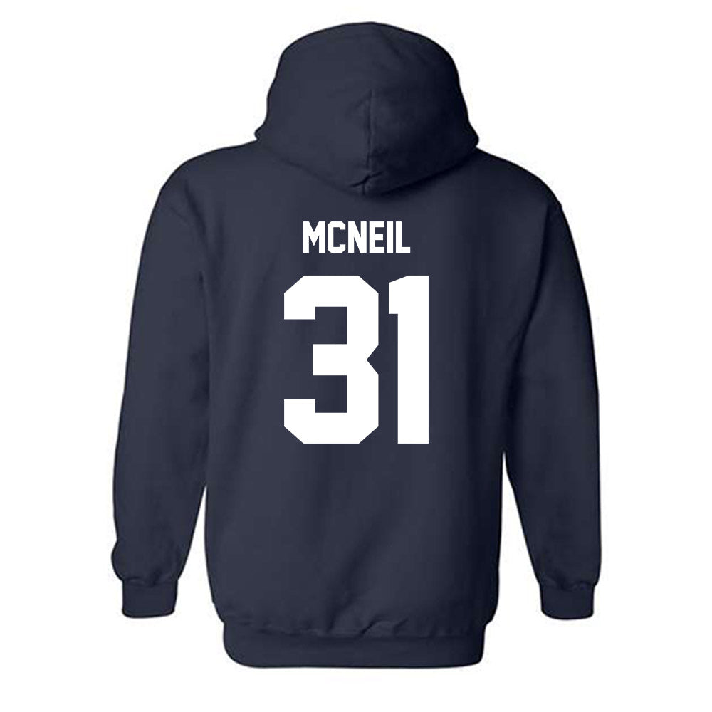 Monmouth - NCAA Football : Amori McNeil - Classic Shersey Hooded Sweatshirt-1