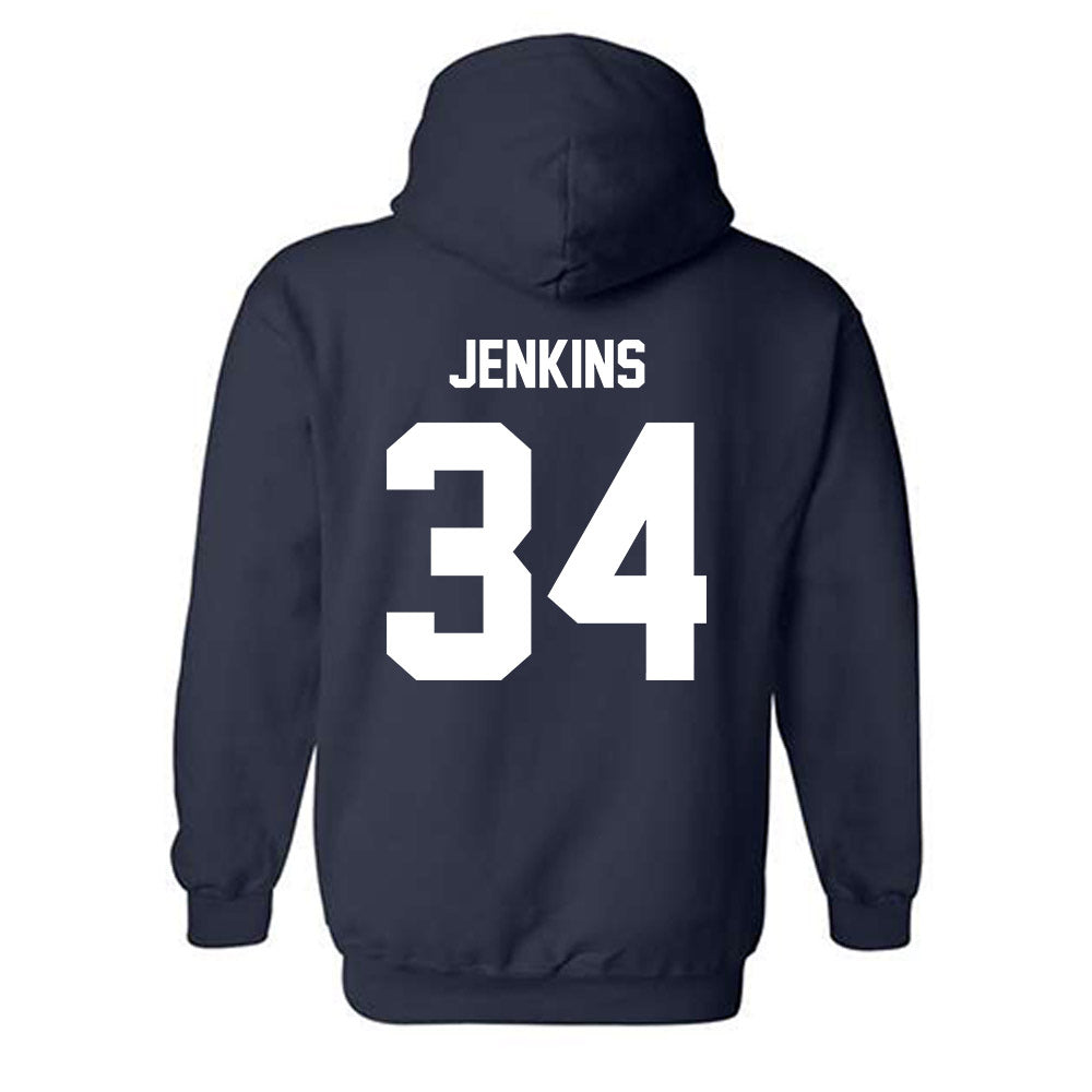 Monmouth - NCAA Men's Lacrosse : Jaeden Jenkins - Classic Shersey Hooded Sweatshirt-1