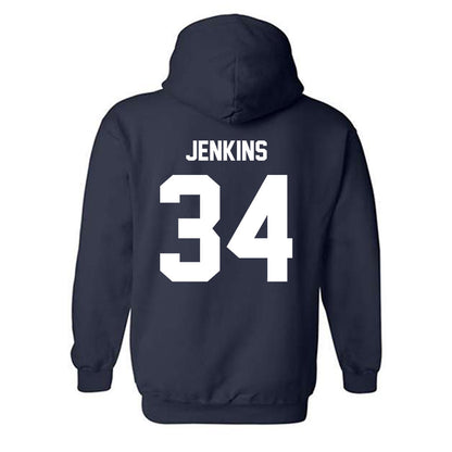 Monmouth - NCAA Men's Lacrosse : Jaeden Jenkins - Classic Shersey Hooded Sweatshirt-1
