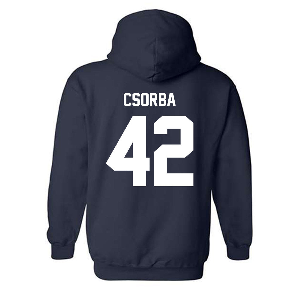 Monmouth - NCAA Men's Lacrosse : James Csorba - Classic Shersey Hooded Sweatshirt-1
