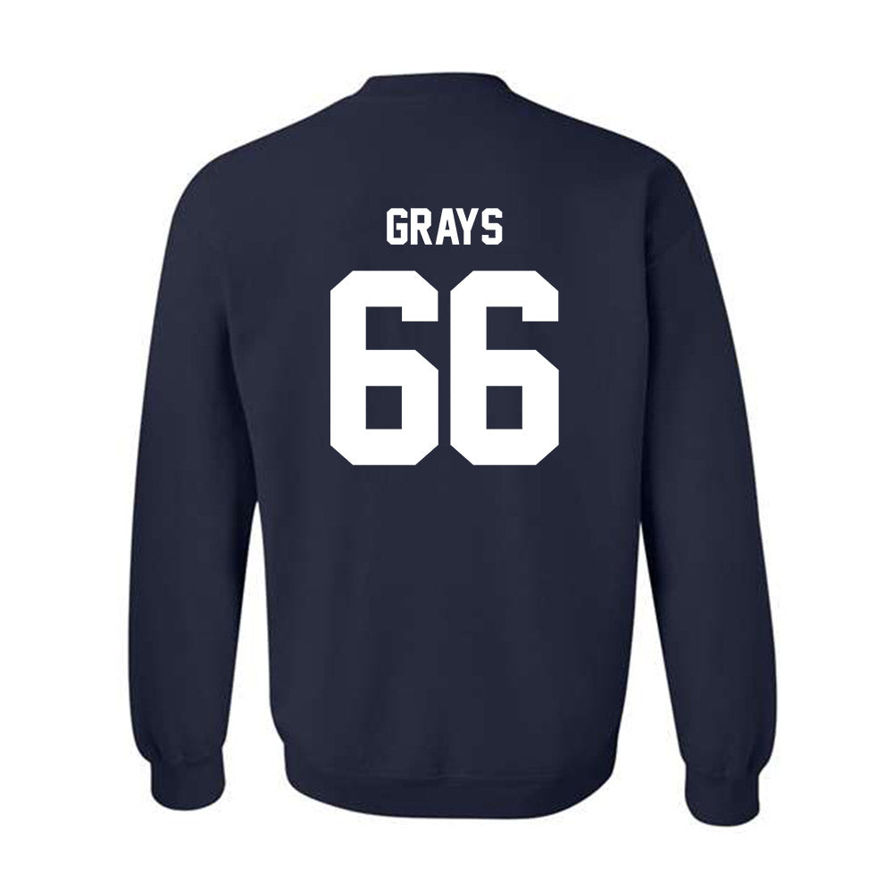 Monmouth - NCAA Football : Jayce Grays - Classic Shersey Crewneck Sweatshirt-1