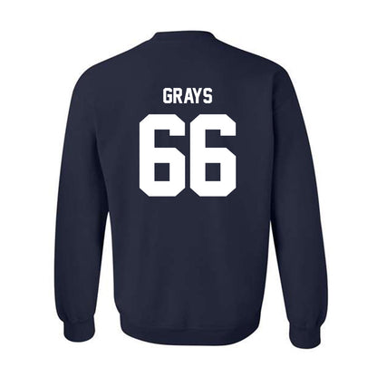 Monmouth - NCAA Football : Jayce Grays - Classic Shersey Crewneck Sweatshirt-1