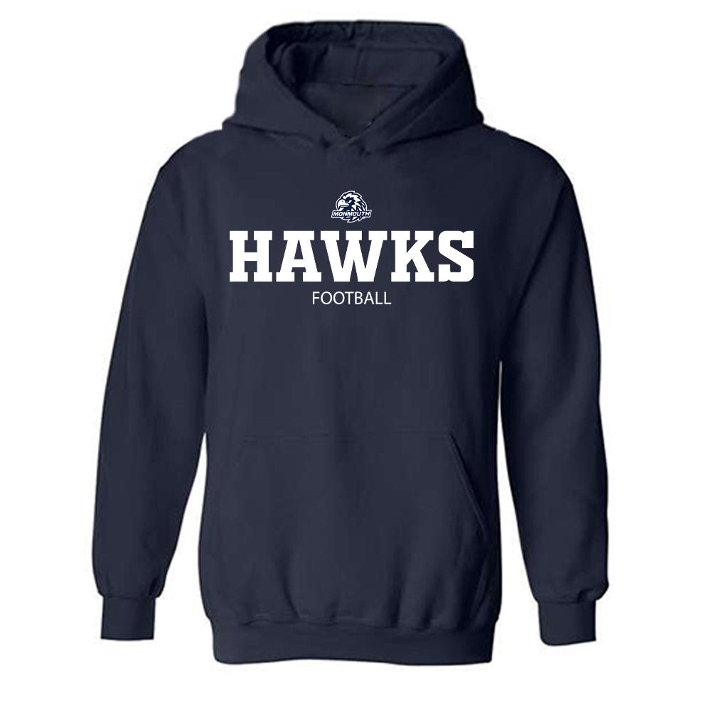 Monmouth - NCAA Football : Josh Duran - Classic Shersey Hooded Sweatshirt-0