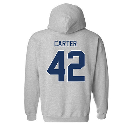 Monmouth - NCAA Football : Nolan Carter - Classic Shersey Hooded Sweatshirt-1