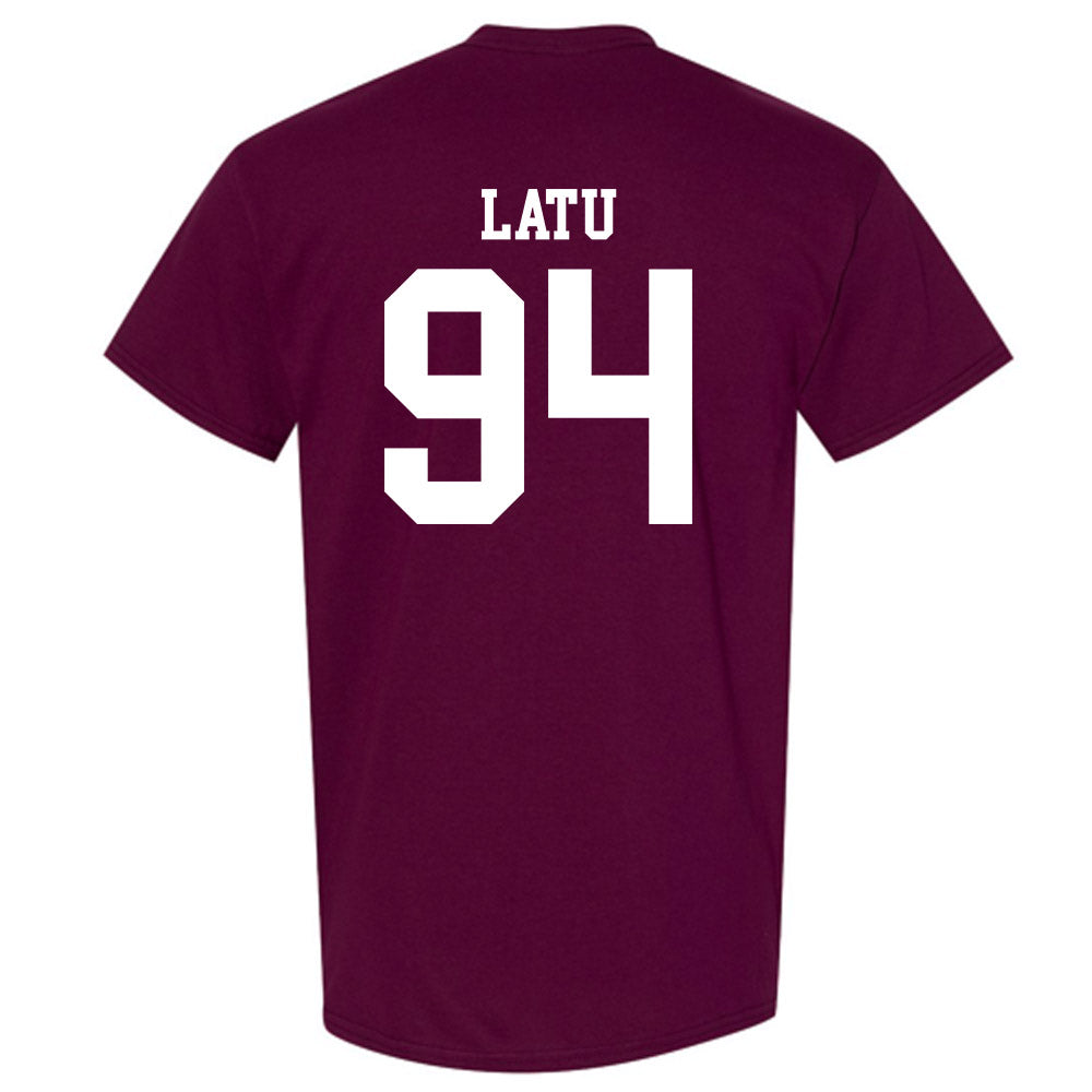NSU - NCAA Football : Tau Latu - Classic Shersey T-Shirt-1