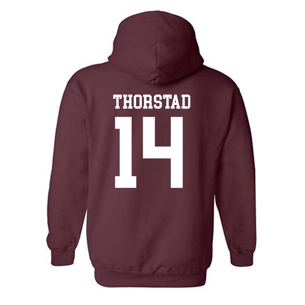NSU - NCAA Women's Soccer : Addyson Thorstad - Classic Shersey Hooded Sweatshirt-1