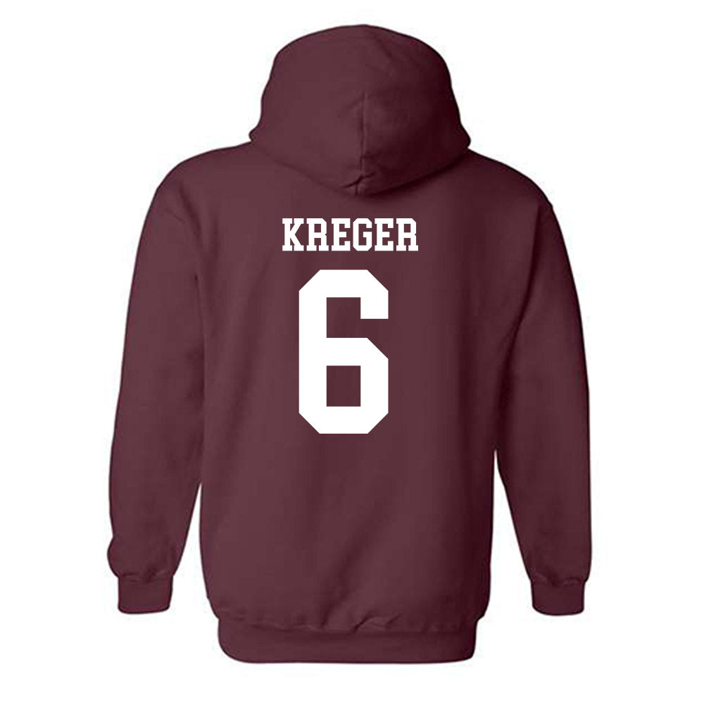 NSU - NCAA Football : Connor Kreger - Classic Shersey Hooded Sweatshirt-1