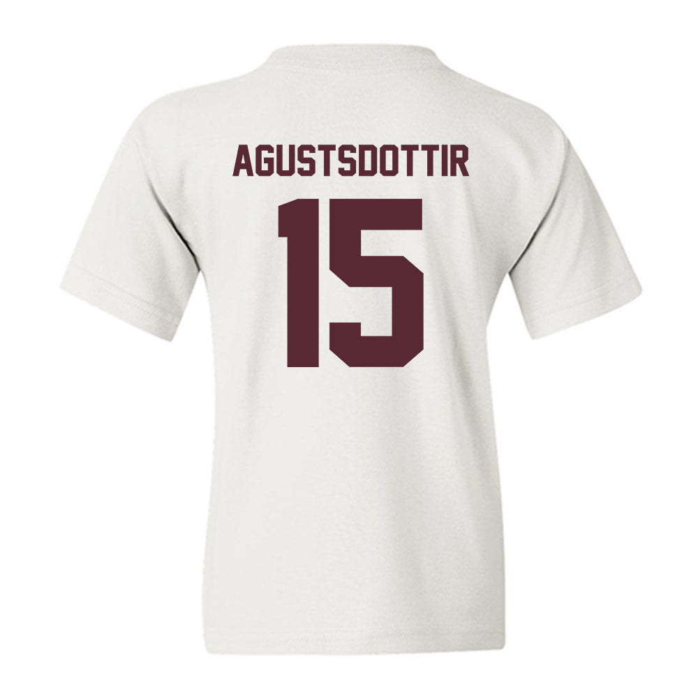Texas State - NCAA Women's Soccer : Katrin Agustsdottir - Youth T-Shirt-1