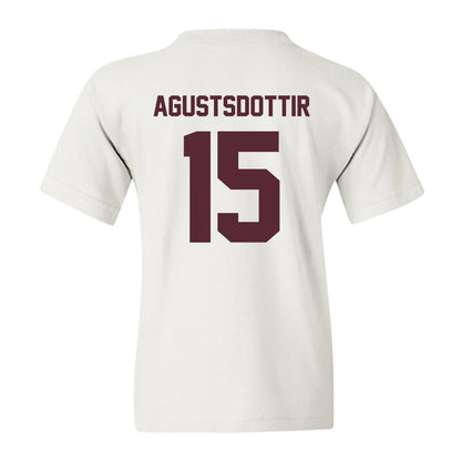 Texas State - NCAA Women's Soccer : Katrin Agustsdottir - Youth T-Shirt-1
