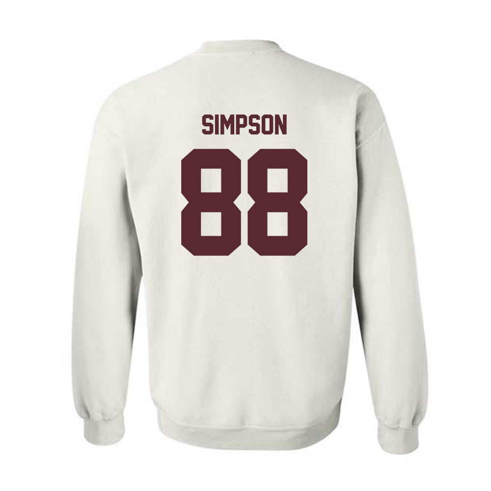 Texas State - NCAA Football : Jake Simpson - Crewneck Sweatshirt-1