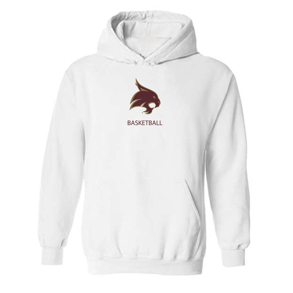 Texas State - NCAA Men's Basketball : Robert Fields - Hooded Sweatshirt-0
