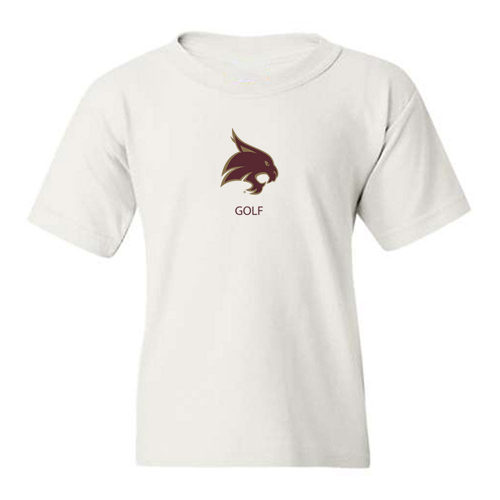 Texas State - NCAA Men's Golf : Corrington Case - Youth T-Shirt-0