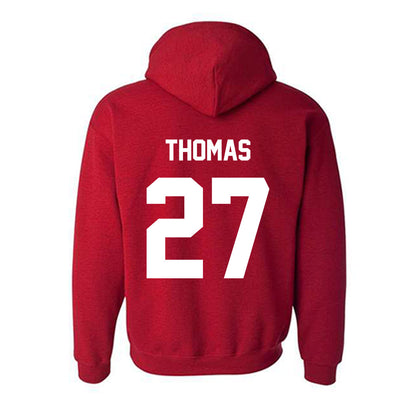 Arkansas State - NCAA Football : AJ Thomas - Classic Shersey Hooded Sweatshirt-3