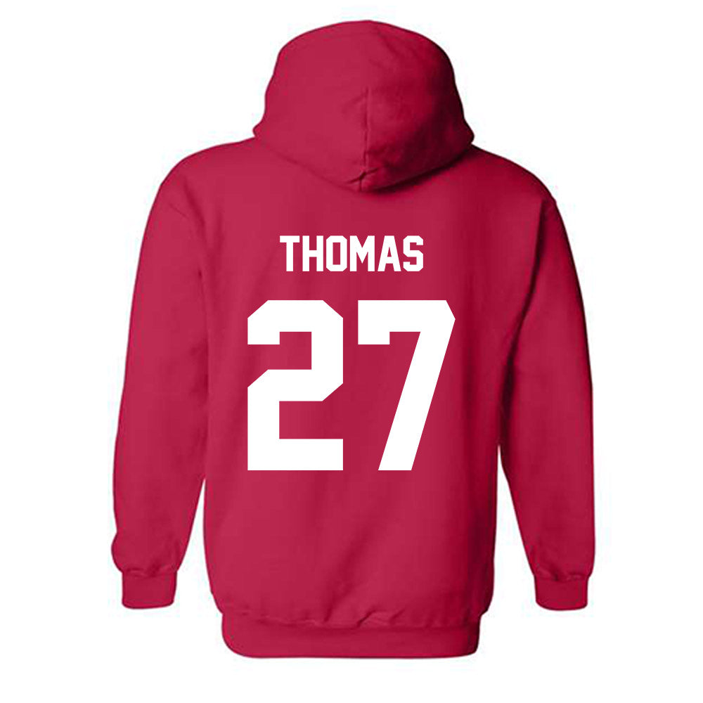 Arkansas State - NCAA Football : AJ Thomas - Classic Shersey Hooded Sweatshirt-2