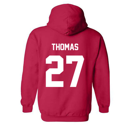 Arkansas State - NCAA Football : AJ Thomas - Classic Shersey Hooded Sweatshirt-2
