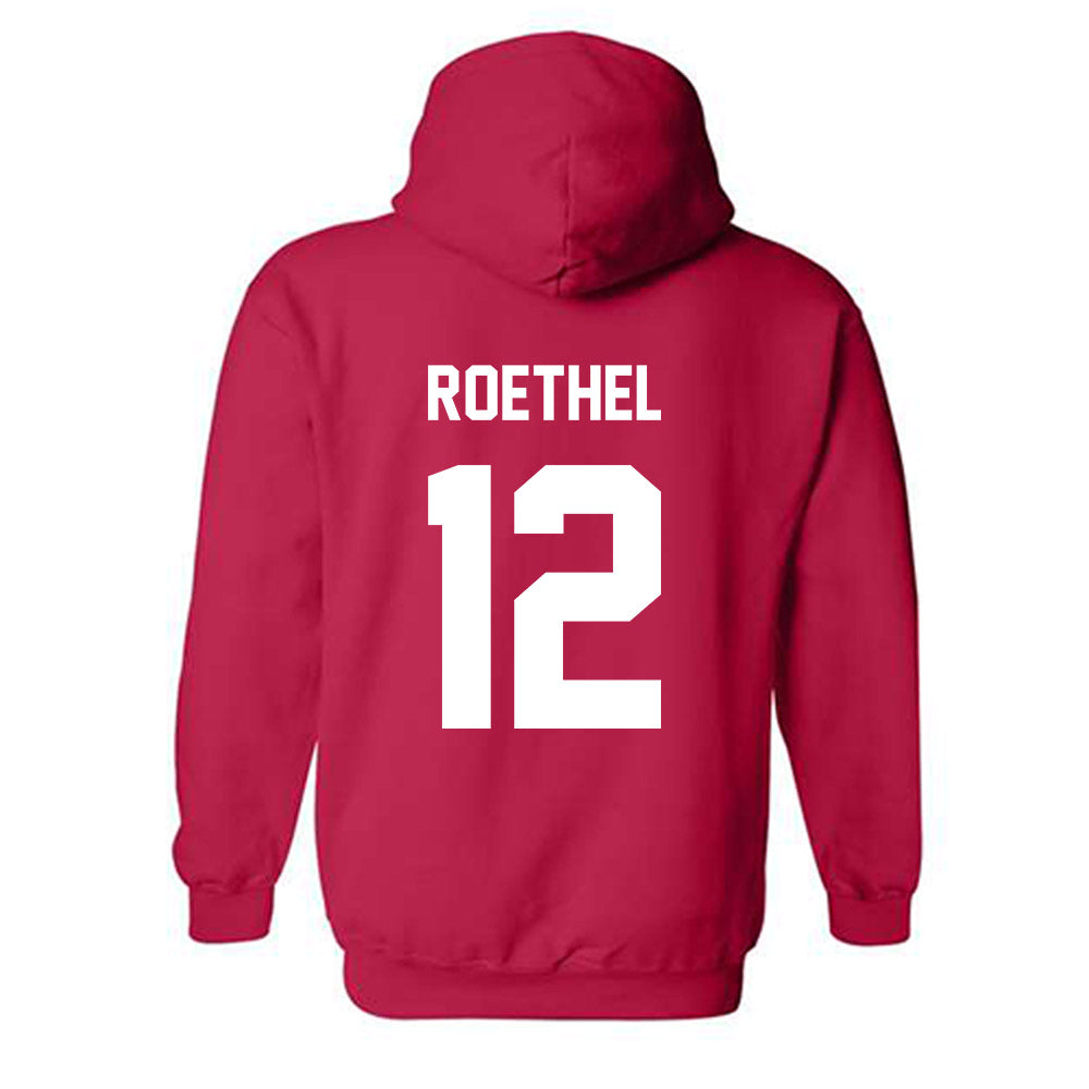 Arkansas State - NCAA Women's Volleyball : Eden Roethel - Classic Shersey Hooded Sweatshirt-3