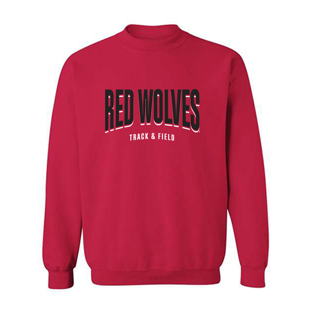 Arkansas State - NCAA Men's Track & Field : Jared Moore - Classic Shersey Crewneck Sweatshirt-1