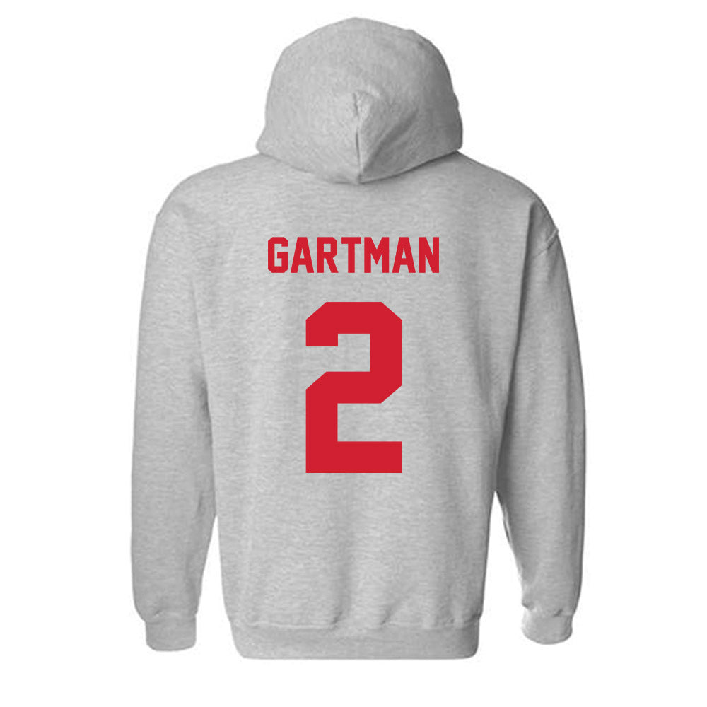 Arkansas State - NCAA Baseball : Andrew Gartman - Classic Shersey Hooded Sweatshirt-1