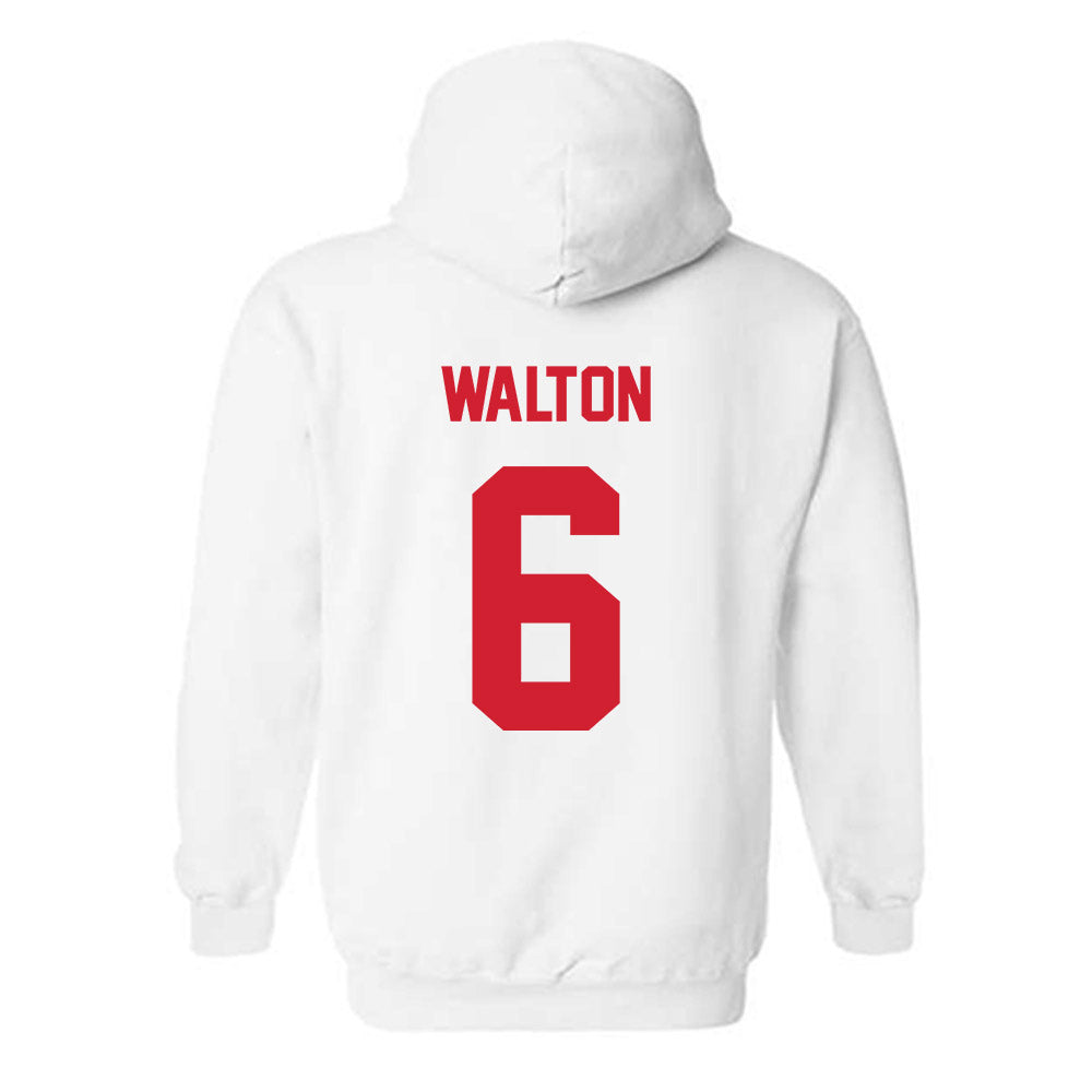 Arkansas State - NCAA Baseball : Lane Walton - Classic Shersey Hooded Sweatshirt-1
