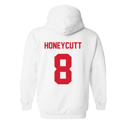 Arkansas State - NCAA Men's Basketball : Weston Honeycutt - Classic Shersey Hooded Sweatshirt-1