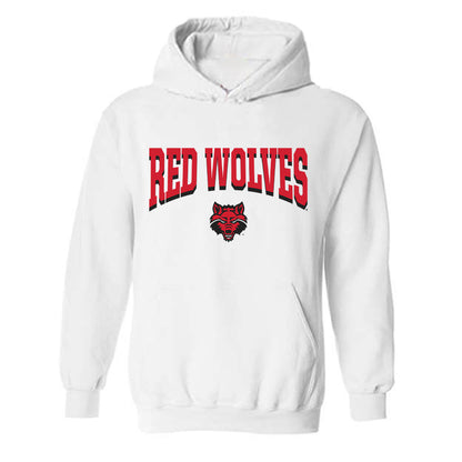 Arkansas State - NCAA Football : Kam Moore - Classic Shersey Hooded Sweatshirt-0