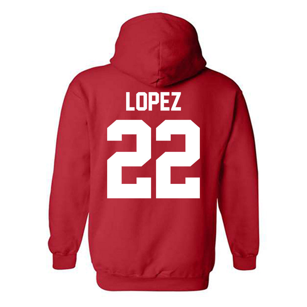 FAU - NCAA Baseball : Jonathan Lopez - Hooded Sweatshirt-1