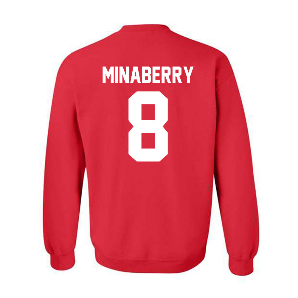FAU - NCAA Baseball : Justin Minaberry - Crewneck Sweatshirt-1