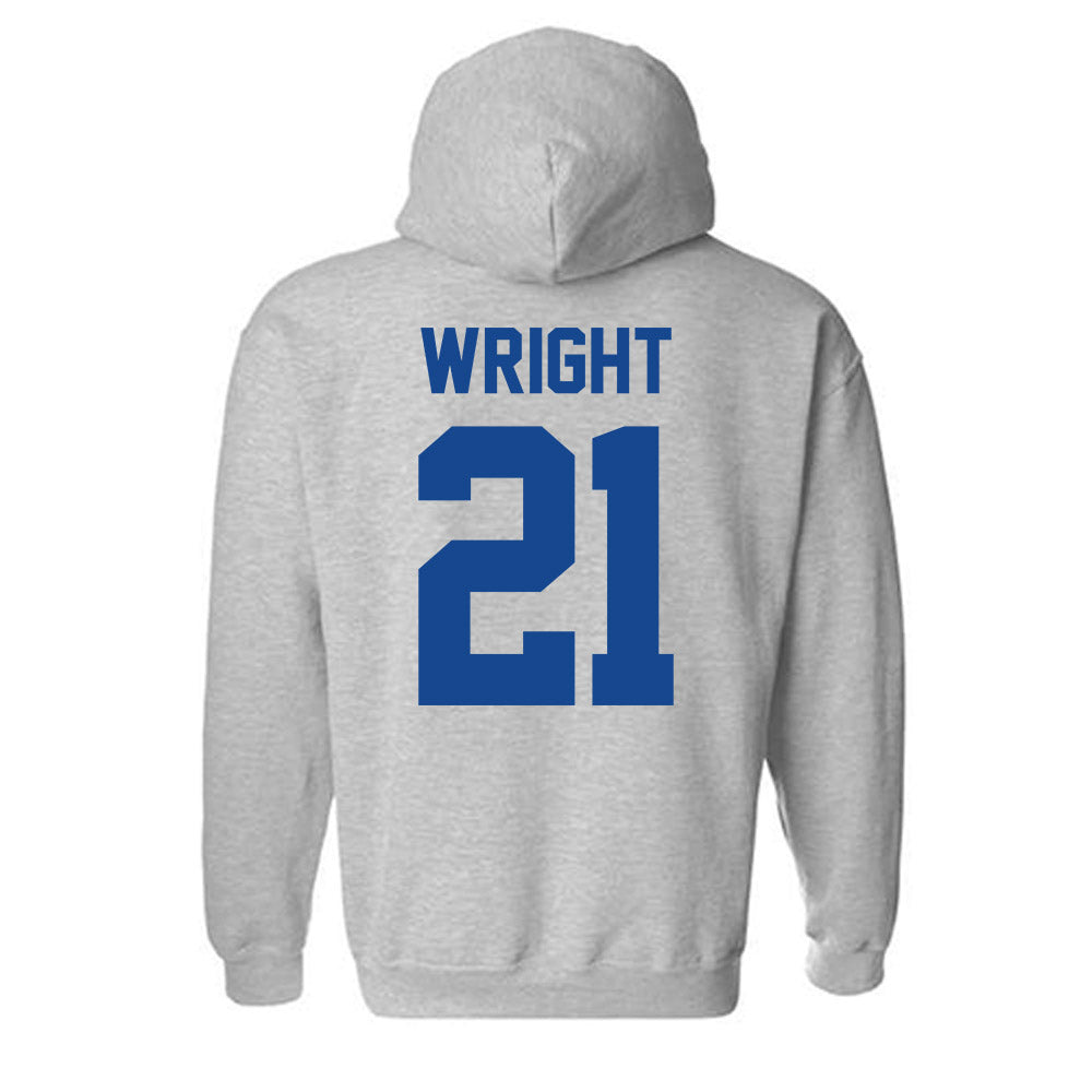 Grand Valley - NCAA Women's Soccer : Rachael Wright - Classic Shersey Hooded Sweatshirt-1