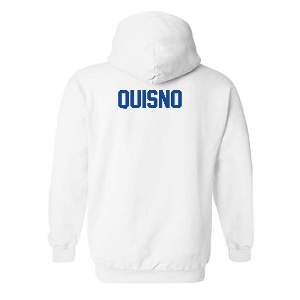 Grand Valley - NCAA Men's Swimming & Diving : Ben Quisno - Classic Shersey Hooded Sweatshirt-1