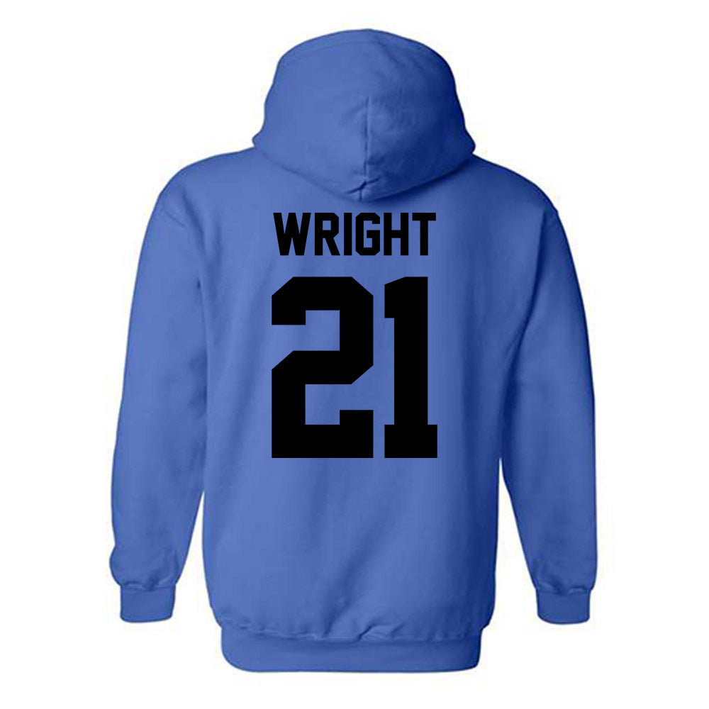 Grand Valley - NCAA Women's Soccer : Rachael Wright - Classic Shersey Hooded Sweatshirt-1