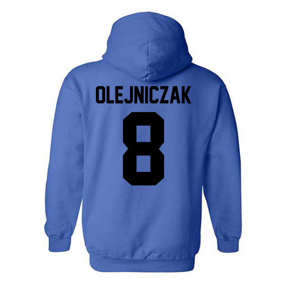 Grand Valley - NCAA Football : Zak Olejniczak - Classic Shersey Hooded Sweatshirt-1