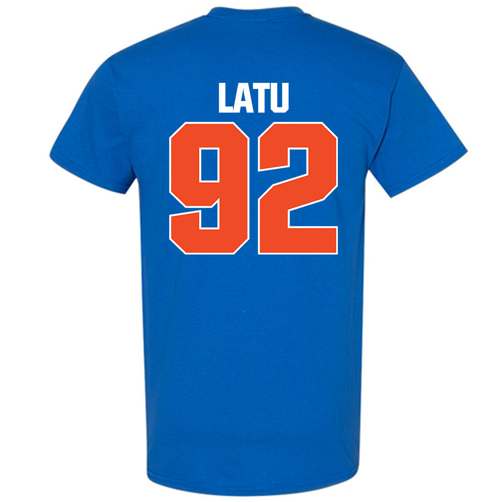 Boise State - NCAA Football : David Latu - Sport Shersey T-Shirt-1