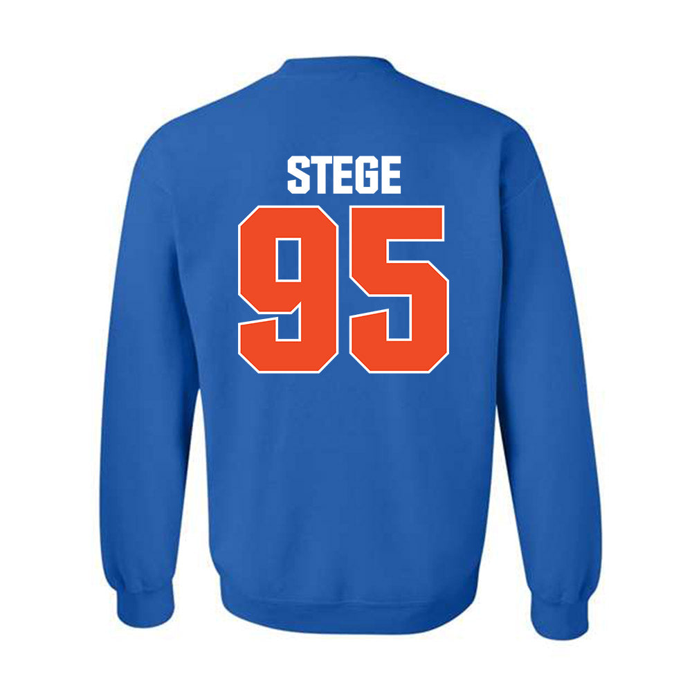 Boise State - NCAA Football : Max Stege - Sport Shersey Crewneck Sweatshirt-1