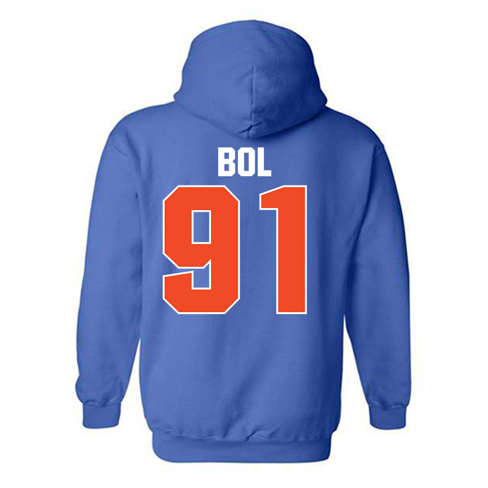 Boise State - NCAA Football : Bol Bol - Sport Shersey Hooded Sweatshirt-1
