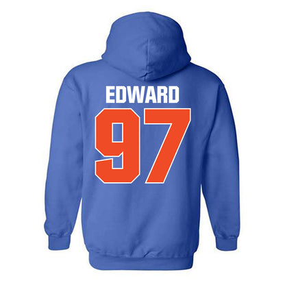 Boise State - NCAA Football : Mikaio Edward - Sport Shersey Hooded Sweatshirt-1