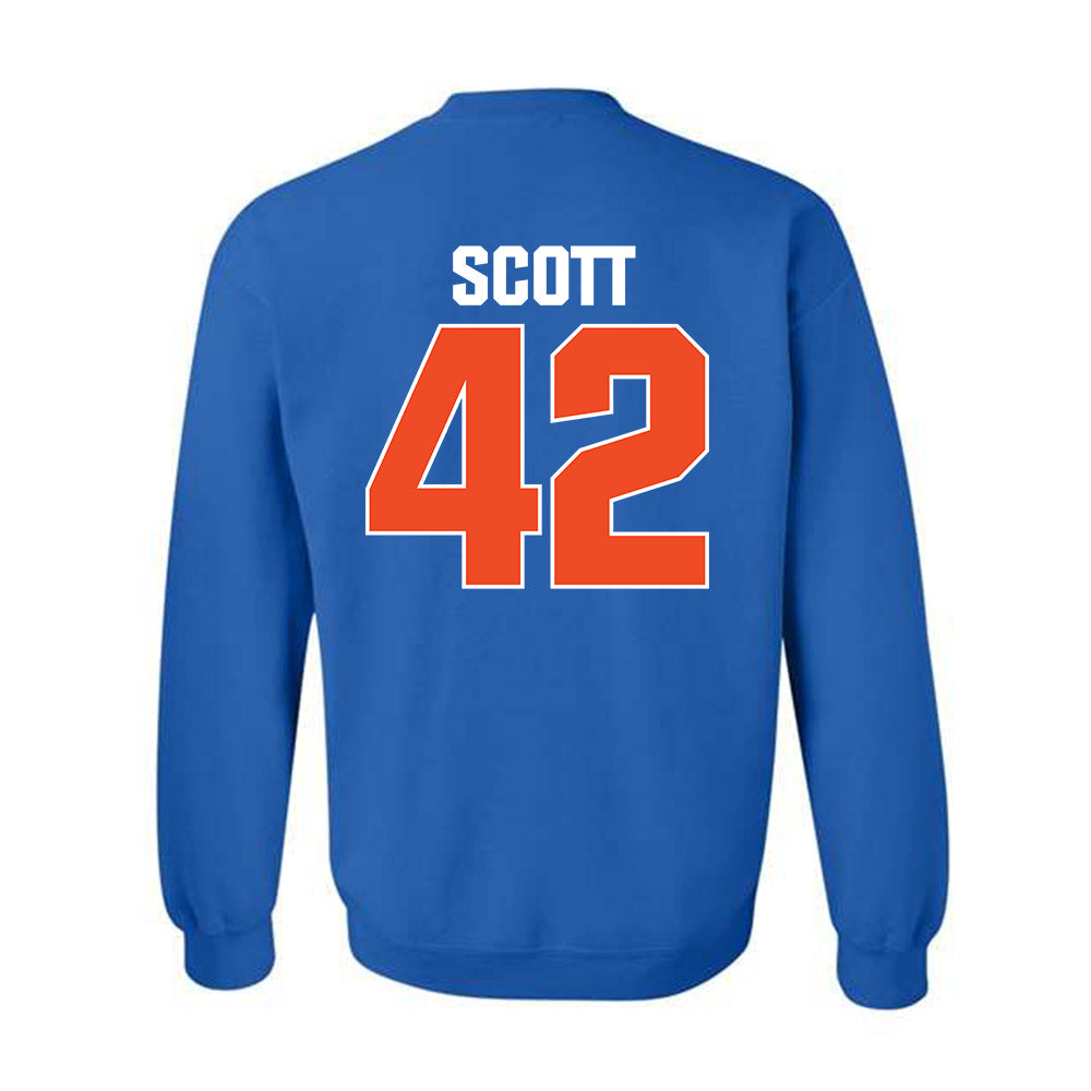 Boise State - NCAA Football : Bradan Scott - Sport Shersey Crewneck Sweatshirt-1