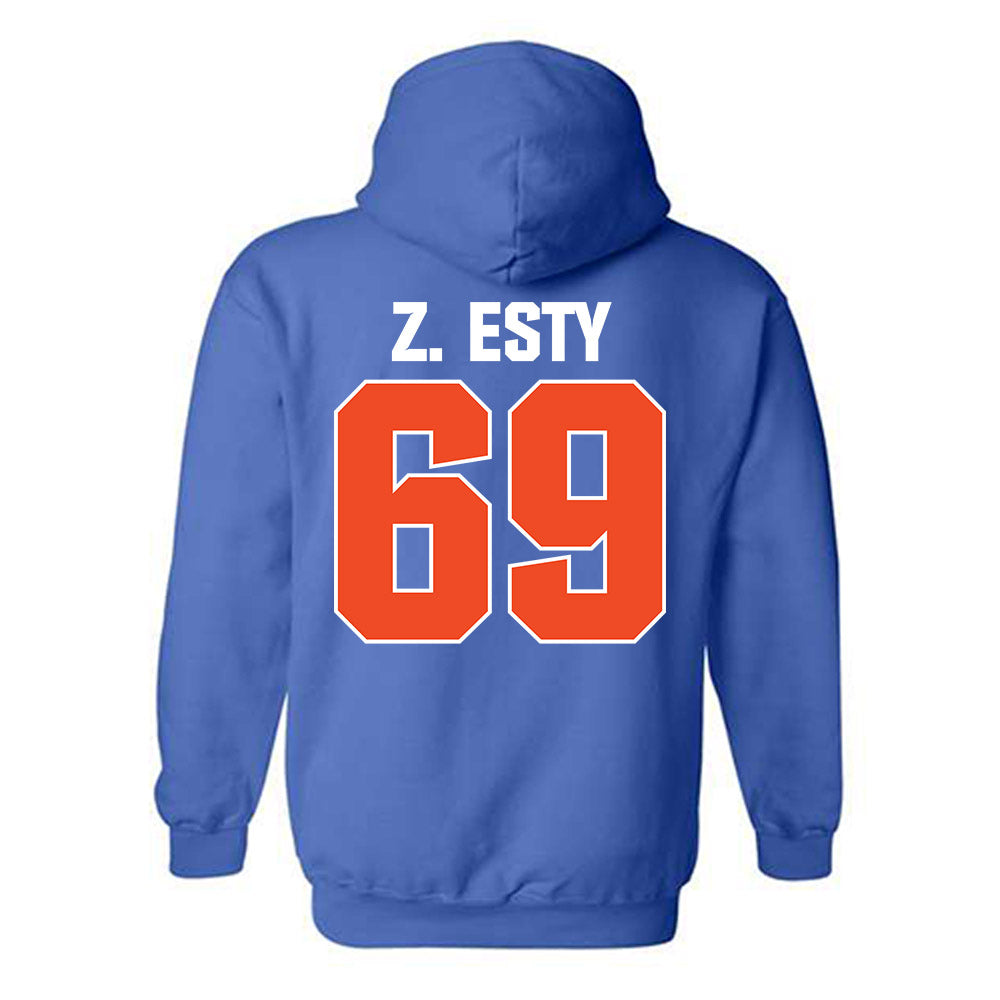 Boise State - NCAA Football : Zander Z. Esty - Sport Shersey Hooded Sweatshirt-1