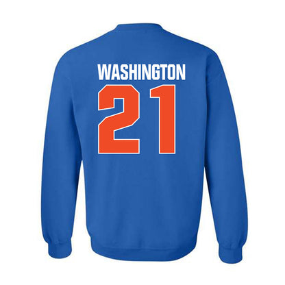 Boise State - NCAA Football : Zion Washington - Sport Shersey Crewneck Sweatshirt