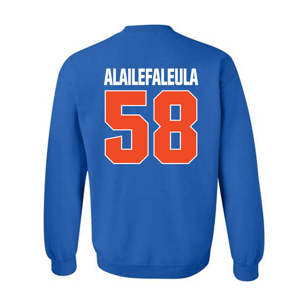 Boise State - NCAA Football : Deuce Alailefaleula - Sport Shersey Crewneck Sweatshirt-1