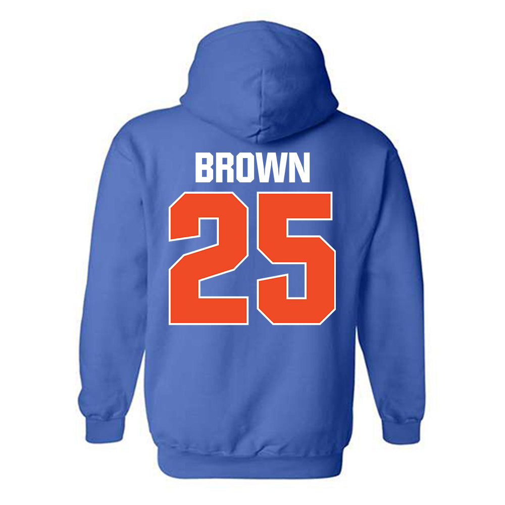 Boise State - NCAA Football : Quinton Brown - Sport Shersey Hooded Sweatshirt-1